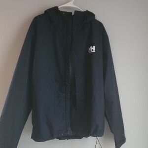 Helly Hansen Men's Dark Blue Hooded Rain Jacket